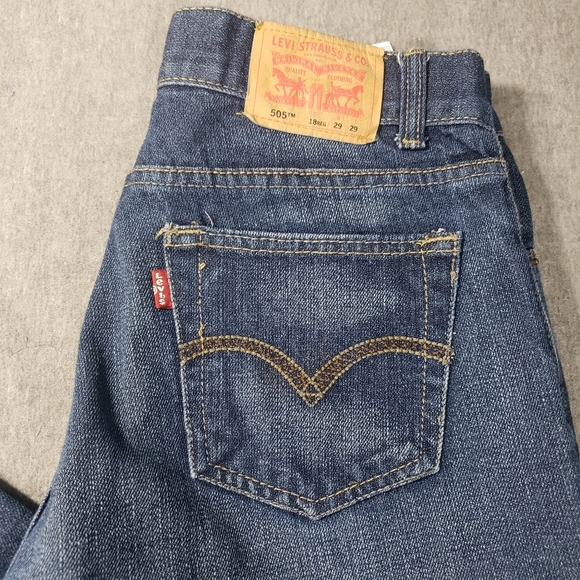 Men's Levis 505 Straight Leg Jeans Size 29 - Picture 1 of 16